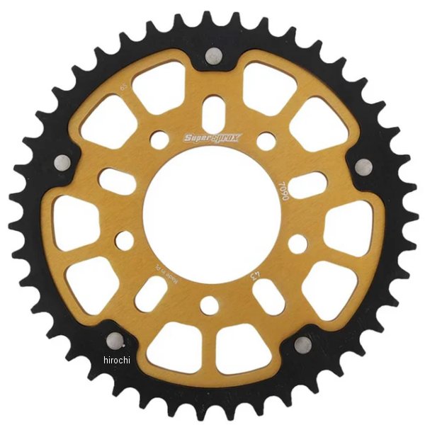 【メーカー在庫あり】 スーパースプロックス SUPERSPROX リアスプロケット ステルス 530-43T ゴールド RST-7090:43-GLD HD店