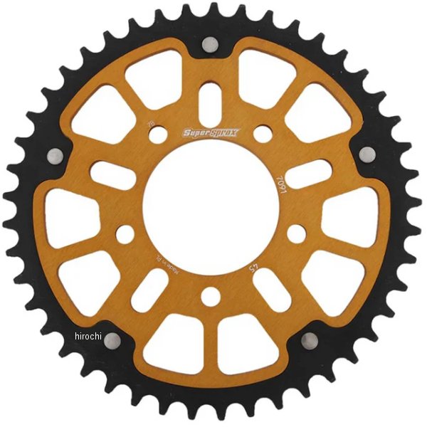 【メーカー在庫あり】 スーパースプロックス SUPERSPROX リアスプロケット ステルス 520-45T ゴールド RST-7091:45-GLD HD店|ヒロチー商事 ハーレー 店