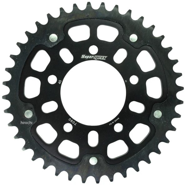 【メーカー在庫あり】 スーパースプロックス SUPERSPROX リアスプロケット ステルス 530-40T 黒 RST-7090:40-BLK HD店