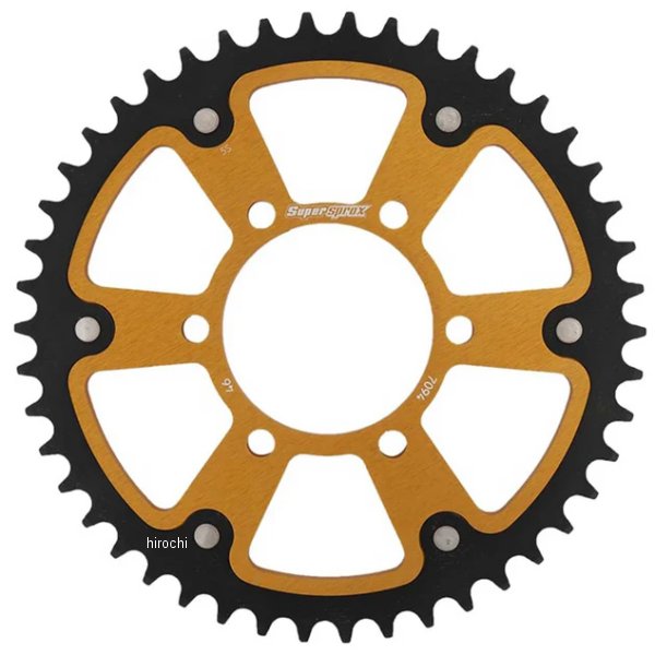 【メーカー在庫あり】 スーパースプロックス SUPERSPROX リアスプロケット ステルス 520-46T ゴールド RST-7094:46-GLD HD店|ヒロチー商事 ハーレー 店