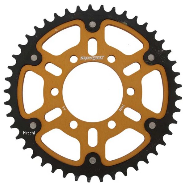 スーパースプロックス SUPERSPROX リアスプロケット ステルス 530-45T ゴールド RST-7096:45-GLD HD店｜ヒロチー商事 ハーレー 店