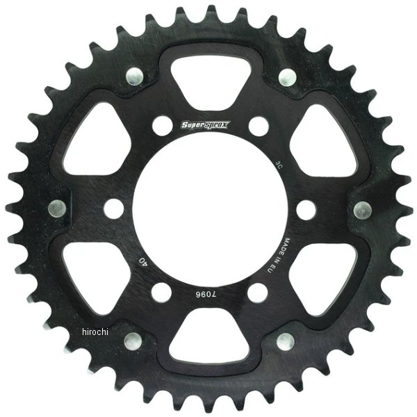 【メーカー在庫あり】 スーパースプロックス SUPERSPROX リアスプロケット ステルス 530-40T 黒 RST-7096:40-BLK HD店|ヒロチー商事 ハーレー 店