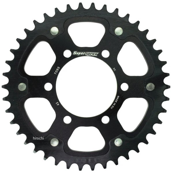 スーパースプロックス SUPERSPROX リアスプロケット ステルス 525-42T 黒 RST-7095:42-BLK HD店|ヒロチー商事 ハーレー 店