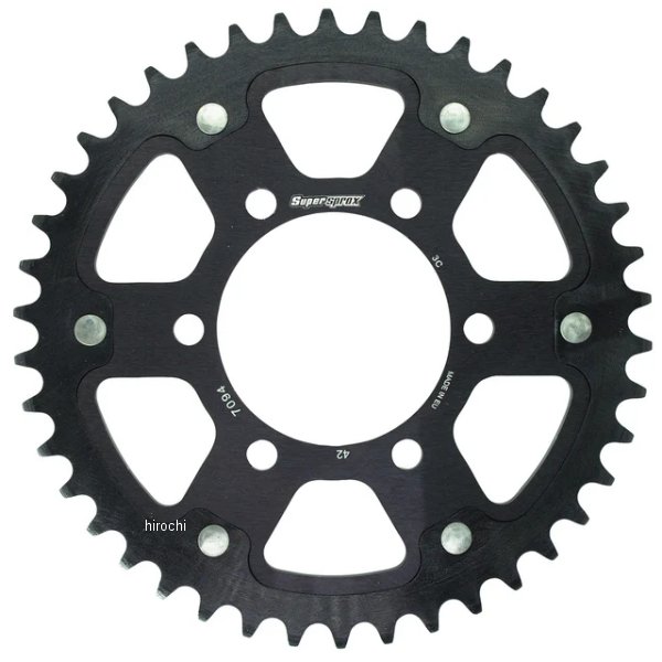【メーカー在庫あり】 スーパースプロックス SUPERSPROX リアスプロケット ステルス 520-42T 黒 RST-7094:42-BLK HD店｜ヒロチー商事 ハーレー 店 10,109円