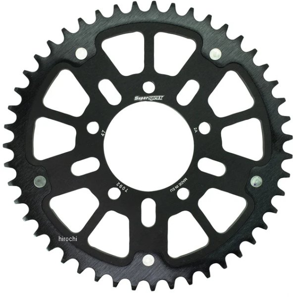 【メーカー在庫あり】 スーパースプロックス SUPERSPROX リアスプロケット ステルス 525-47T 黒 RST-7092:47-BLK HD店｜ヒロチー商事 ハーレー 店
