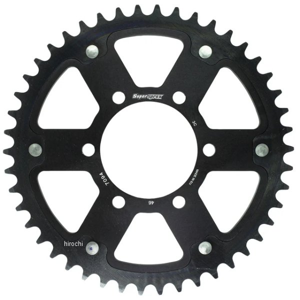 【メーカー在庫あり】 スーパースプロックス SUPERSPROX リアスプロケット ステルス 520-46T 黒 RST-7094:46-BLK HD店｜ヒロチー商事 ハーレー 店 10,379円