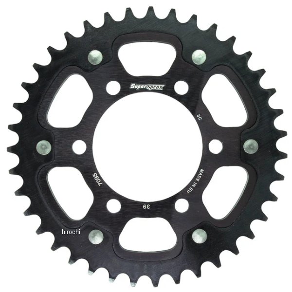 【メーカー在庫あり】 スーパースプロックス SUPERSPROX リアスプロケット ステルス 525-39T 黒 RST-7095:39-BLK HD店