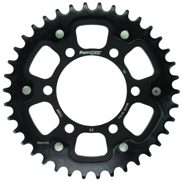 【メーカー在庫あり】 スーパースプロックス SUPERSPROX リアスプロケット ステルス 530-38T 黒 RST-7096:38-BLK HD店|ヒロチー商事 ハーレー 店