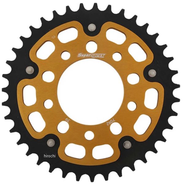【メーカー在庫あり】 スーパースプロックス SUPERSPROX リアスプロケット ステルス 525-39T ゴールド RST-7092:39-GLD HD店|ヒロチー商事 ハーレー 店