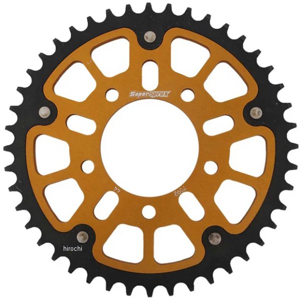 【メーカー在庫あり】 スーパースプロックス SUPERSPROX リアスプロケット ステルス 525-44T ゴールド RST-7092:44-GLD HD店