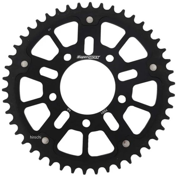【メーカー在庫あり】 スーパースプロックス SUPERSPROX リアスプロケット ステルス 520-46T 黒 RST-7091:46-BLK HD店|ヒロチー商事 ハーレー 店