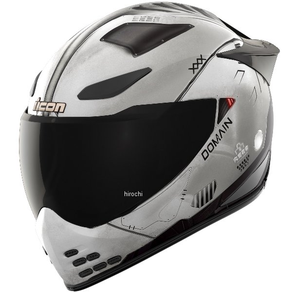 アイコン ICON 2024年モデル フルフェイスヘルメット DOMAIN FUTURE PROOF グレー XSサイズ 0101-17286 HD店