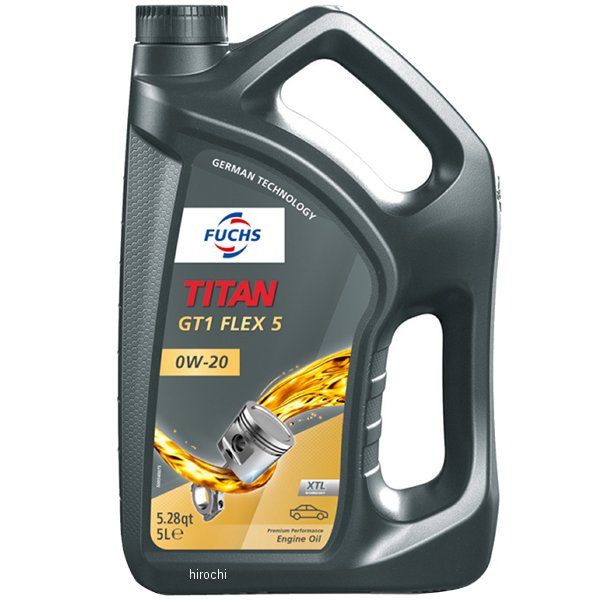 フックス FUCHS エンジンオイル TITAN GT1 FLEX 5 0W-20 5L A602008138 HD店 10,837円