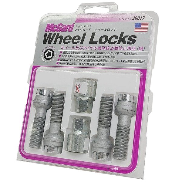 マックガード McGard ホイールロック プレミアムロックボルト 球面(14R) M14x1.5 メルセデスベンツ クローム MCG-38017 HD店