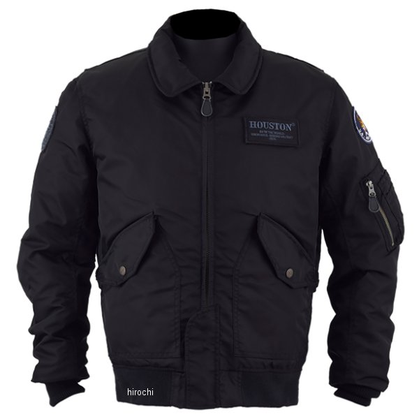 HTVA2445W ヒューストン HOUSTON 2024年秋冬モデル ジャケット CWU-45/P M/C NYLON JACKET 黒 Mサイズ HTVA2445WBKM HD店