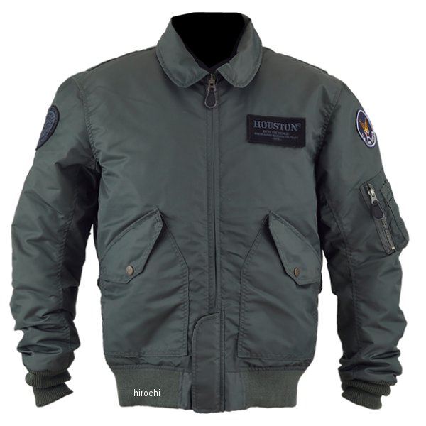 HTVA2445W ヒューストン HOUSTON 2024年秋冬モデル ジャケット CWU-45/P M/C NYLON JACKET カーキ Lサイズ HTVA2445WKHL HD店