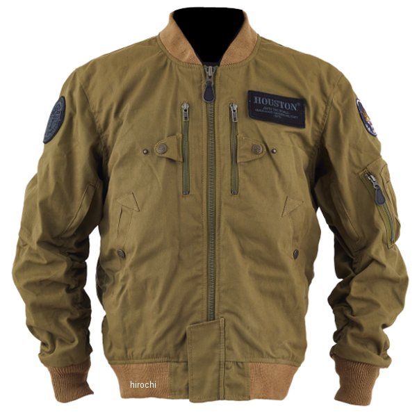 HTVA-2424 ヒューストン HOUSTON 2024年秋冬モデル ジャケット MA-1 COTTON DRAGON M/C カーキ 2XLサイズ HTVA-2424KH2XL HD店 16,825円