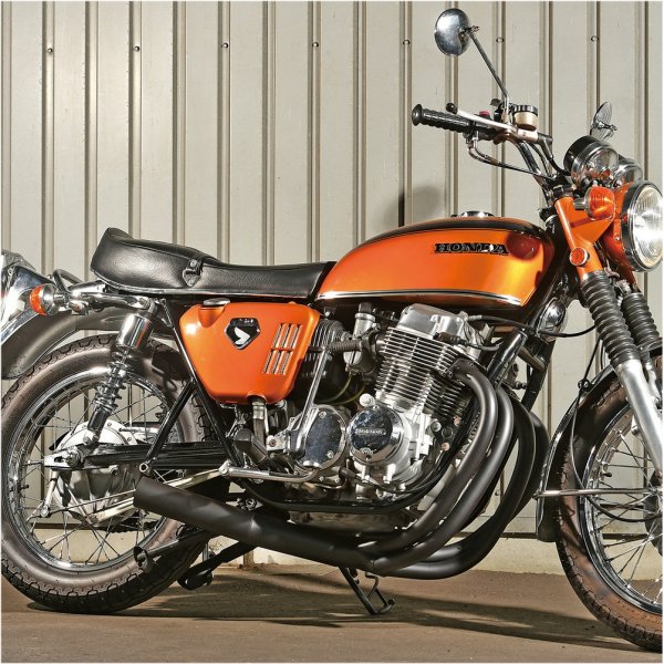 【メーカー在庫あり】エムテック中京 M-TEC中京 MRS フルエキゾースト 手曲げ ショート管 CB750K 黒 MRS-REH75-02B HD店