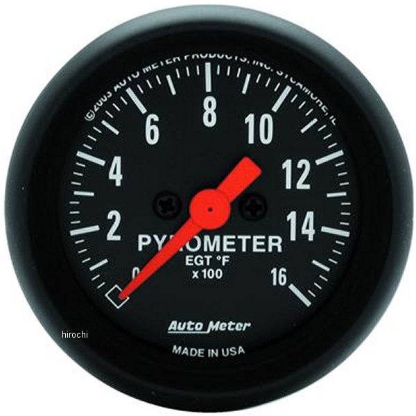 【USA在庫あり】 オートメーター Autometer Z-Series 52mm フルスイープ電子パイロメーターゲージ atm2654 HD店