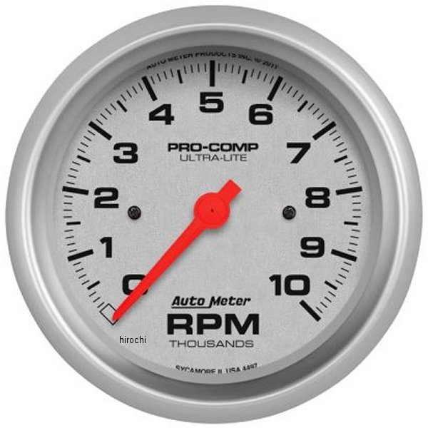 【USA在庫あり】 オートメーター Autometer Ultra-Lite 87.5mm 10K RPM インダッシュタコメーター atm4497 HD店