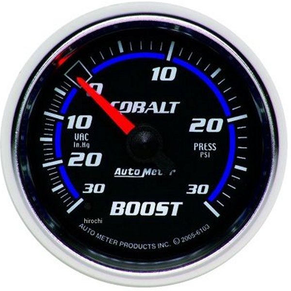 【USA在庫あり】 オートメーター Autometer Cobalt 52mm 30psi メカニカル ブーストゲージ atm6103 HD店