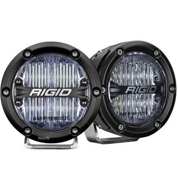 【USA在庫あり】 リジッドインダストリー Rigid Industries 360シリーズ 4インチ LED SAE J583 フォグライト ホワイト (ペア) rig36120 HD店