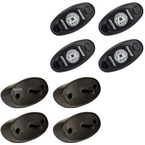 【USA在庫あり】 リジッドインダストリー Rigid Industries ロックライトキット クールホワイト 4個入り rig400203 HD店