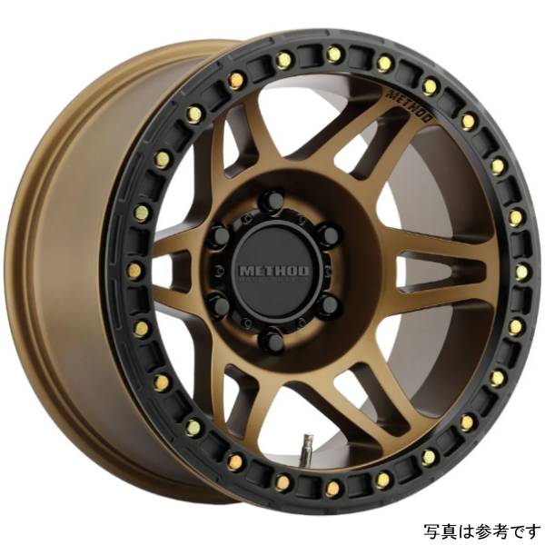 【USA在庫あり】 Method ホイール MR106 Beadlock 17x9 -44mmオフセット 8x6.5 130.81mmセンターボア Method ブロンズ mrwMR10679080944B HD店