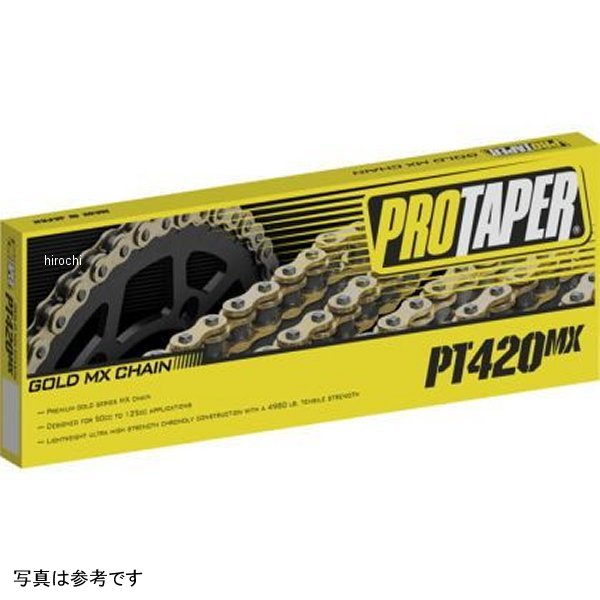 【USA在庫あり】 プロテーパー ProTaper チェーン 420MX 134L ゴールド ptr023101 HD店