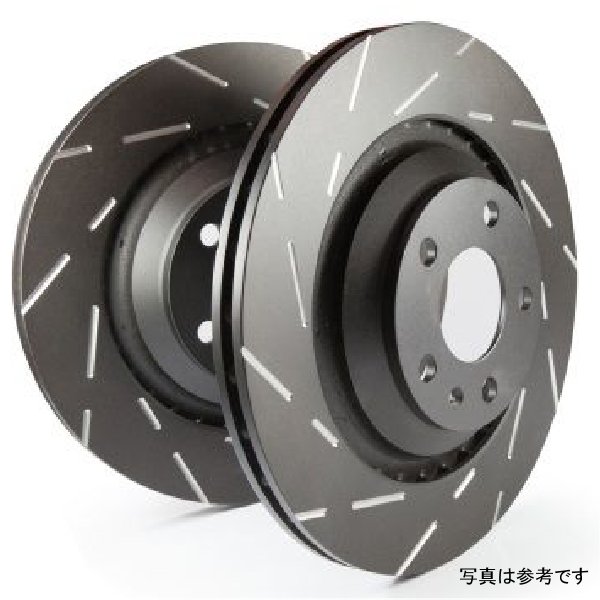 【USA在庫あり】 EBC 08-16 ミツビシ Lancer Evo 10 2.0 ターボ (1 piece ローター) USR Slotted リアローター ebcUSR7643 HD店