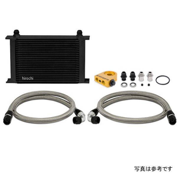 【USA在庫あり】 Mishimoto ユニバーサル サーモスタット 25 Row オイルクーラーキット 黒 misMMOC-UHTBK HD店