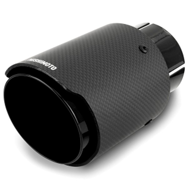 Mishimoto カーボンファイバー マフラーチップ 2.5in Inlet 3.5in Outlet 黒 misMMEXH-TIP-CF25BK HD店