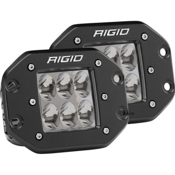 【USA在庫あり】 Rigid Industries D2 Flush マウント Driving ペア rig512313 HD店