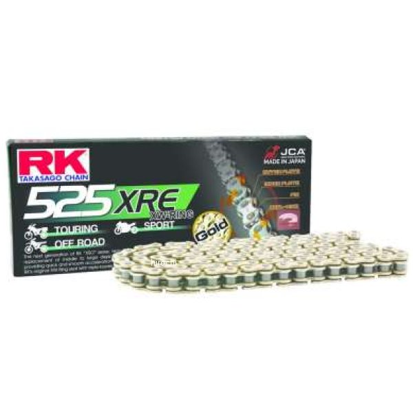 【USA在庫あり】 RK チェーン GB525XRE-110L XW-Ring ゴールド rkcGB525XRE-110 HD店