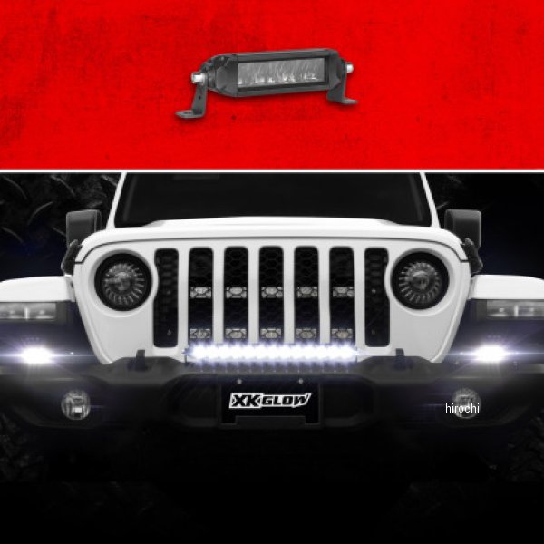 【USA在庫あり】 XK Glow Razor ライトバー Auxiliary High Beam Driving No Wire &Switch 6in xkgXK064006-D HD店