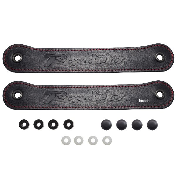 ジャスパフォーマンス Jass Performance ドアプルベルト ロードスターロゴ ブラック、レッドステッチ 2076 HD店