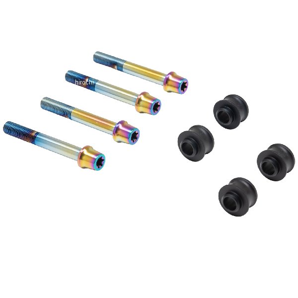 【メーカー在庫あり】 ブレンボ オフセットカラーマウントボルトセット テーパーキャップ チタン色 φ290(ノーマル) CBK-05ATT HD店｜ヒロチー商事 ハーレー 店