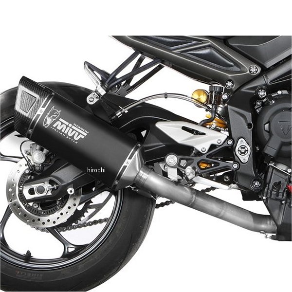 ミヴ Mivv フルエキゾースト SR-1(触媒あり) 23年-24年 ストリートトリプル765R チタンブラック T.026.KR1TB HD店
