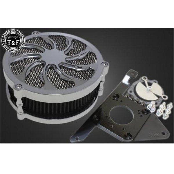 ガレージT＆F ラグジュアリーエアクリーナーキット タイフーン ドラッグスター400 メッキ 609121 HD店 30,023円