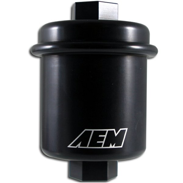 【USA在庫あり】 AEM 94-01 Acura Integra / 94-97 ホンダ Accord / 96-00 Civic / 97-01 Prelude Black フューエルフィルター Kit aem25-200BK HD店
