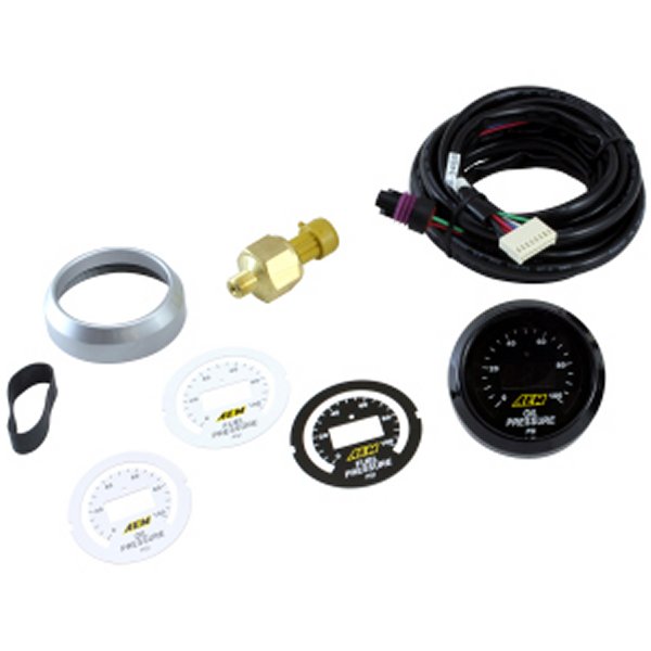 【USA在庫あり】 AEM 52mm Pressure (Oil or フューエル) Digital ゲージ aem30-4401 HD店