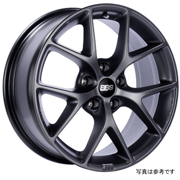 【USA在庫あり】 BBS SR 17x7.5 5x112 ET45 Satin Grey ホイール -82mm PFS/Clip Required bbsSR005SG HD店