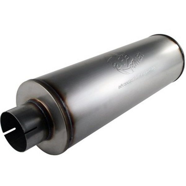 【USA在庫あり】 aFe MACHForce XP エキゾーストs Mufflers SS-409 EXH Muffler 4 ID In/Out 8 Dia afe49-91002 HD店