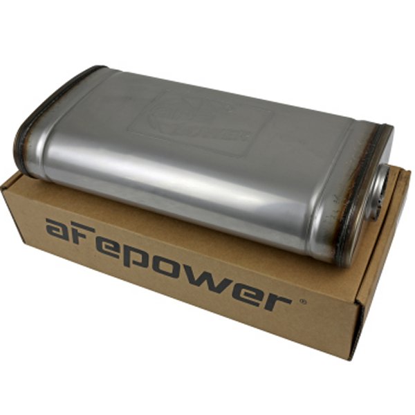 【USA在庫あり】 aFe MACH Force XP 304 ステンレススチール Muffler 2.5in Center/Offset 18in L x 9in W x 4in H afe49M30019 HD店