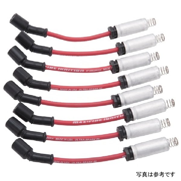 【USA在庫あり】 Edelbrock Spark Plug Wire セット Ls キット w/ Metal Sleeves 99年-15年 50 Ohm Resistance レッド Wire (Set of 8) ede22715 HD店