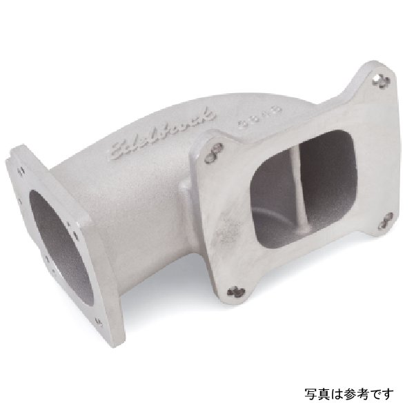 【USA在庫あり】 Edelbrock Low Profile インテーク Elbow 90mm スロットルボディ to Square-Bore Flange As-Cast Finish ede3848 HD店 30,373円