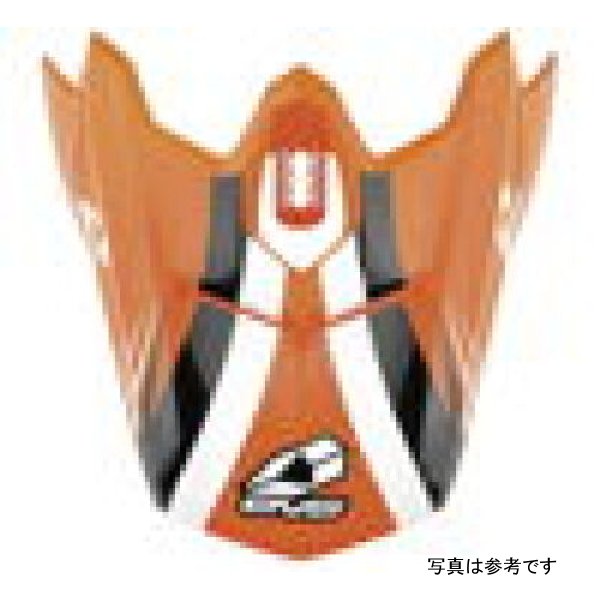 【USA在庫あり】 EVS T3 Works Visor - Orange/ホワイト/ブラック evsH16T3W-VSOWBK HD店