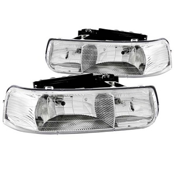 【USA在庫あり】 ANZO 1999-2002 シボレー Silverado 1500 Crystal ヘッドライト Chrome anz111011 HD店 24,961円