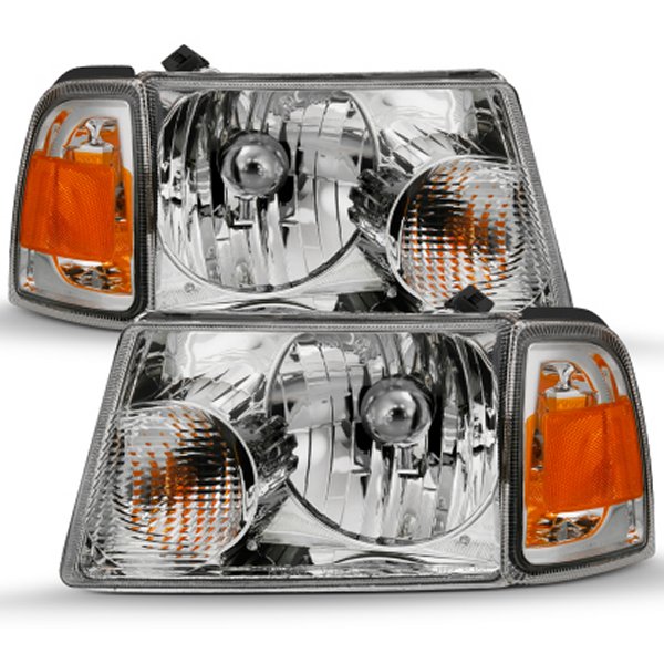【USA在庫あり】 ANZO 2001-2011 フォード Ranger Crystal Headlight クローム w/Corner Lights (OE Replacement) anz111484 HD店