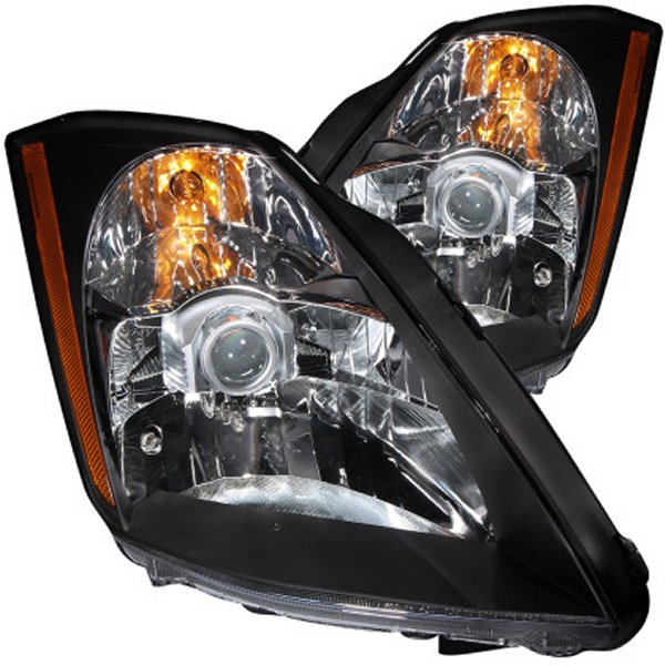 【USA在庫あり】 ANZO 2003-2005 ニッサン 350Z Crystal ヘッドライト Black anz121108 HD店